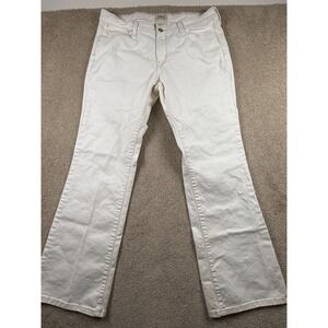 Levi's 545 Original Low Bootcut Jeans Womens 14 Medium White Denim Cotton Travel